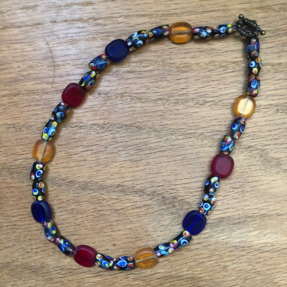 Colorful beaded necklace